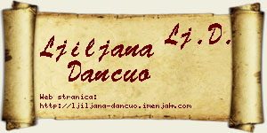 Ljiljana Dančuo vizit kartica